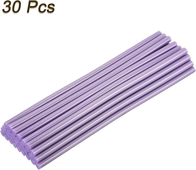 uxcell 30pcs Full Size Hot Glue Gun Sticks 8-inch x 0.27-inch High Sticky Small