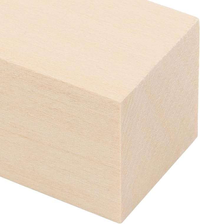 JOIKIT 30 Pack 4 x 1 x 1 Inches Basswood Carving Blocks, Unfinished Soft Wood