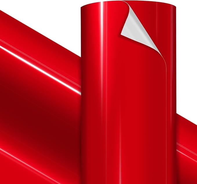 VViViD Premium Liquid Metallic Red Craft Vinyl Roll 1ft x 5ft – Bubble-Free Air