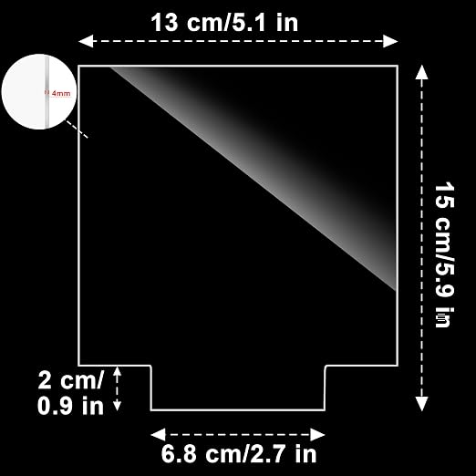 Acrylic Sheet Clear Cast for LED Light Base | Square Blanks DIY Laser Cutting