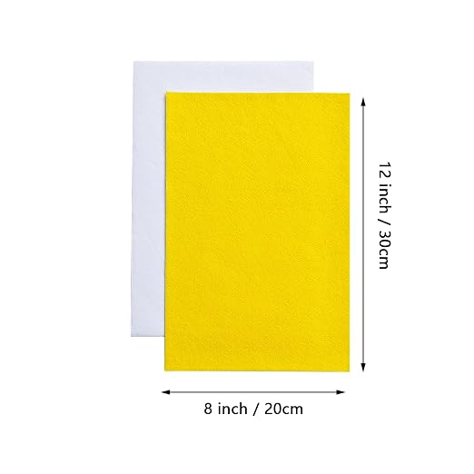 Jtnohx Self Adhesive Felt Sheets, 12 Pieces Felt Fabric