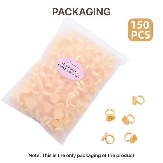 Pretty memory 150 Pcs Glue Rings