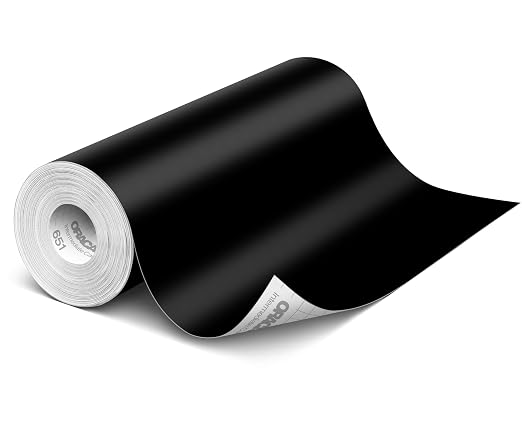 ORACAL 651 Matte Black Vinyl Durable Roll Easy to Weed Permanent Adhesive Craft