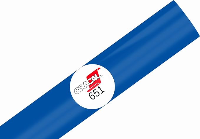 ORACAL 651 Glossy Permanent Vinyl 12 Inch x 15 Feet Gentian Color