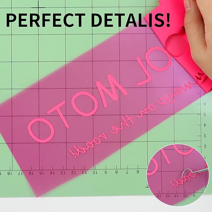 HTVRONT Heat Transfer Vinyl Neon Pink HTV Rolls, Heat Transfer Vinyl