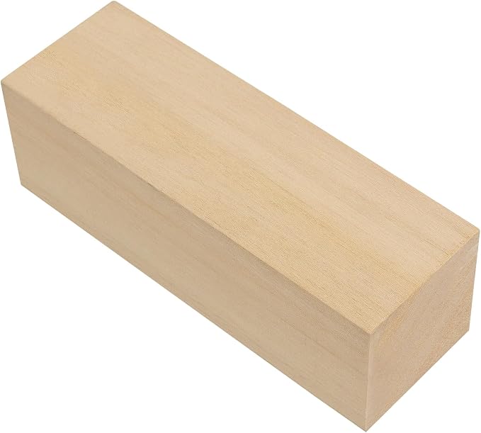 MUKCHAP 12pcs 6 x 2 x 2 Inch Basswood Carving Blocks, Unfinished Wood Block