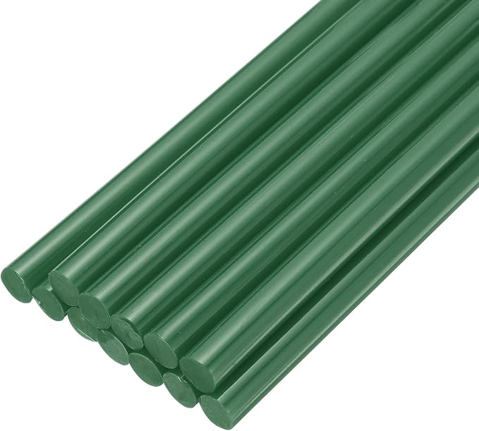 uxcell Mini Hot Glue Sticks for Glue Gun 11mm x 200mm Dark Green 12pcs