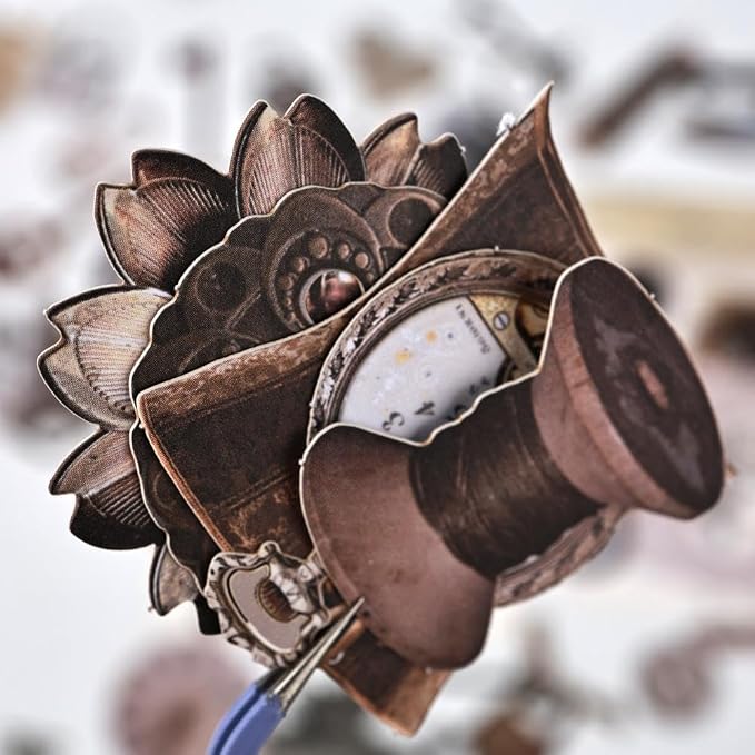 Diuhofart 2Pack Vintage Scrapbook Embellishments