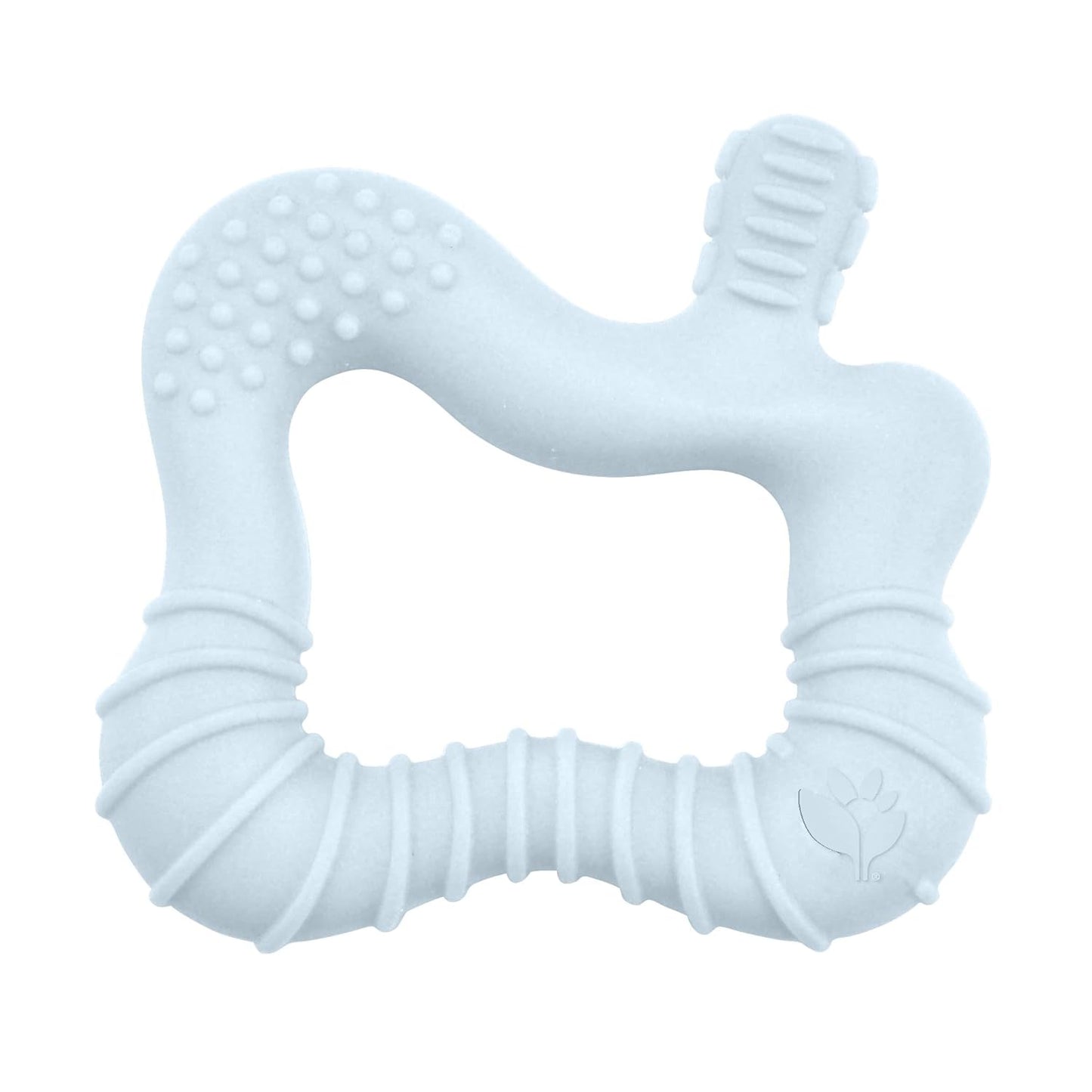 green sprouts Silicone Molar Teether, 12mo+, Platinum-Cured Silicone, Sterilizer Safe, Tested for Hormones - Light Blueberry