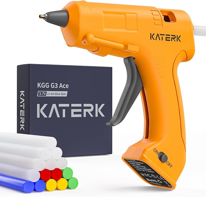 Katerk 3.7V Cordless Hot Glue Gun Kit