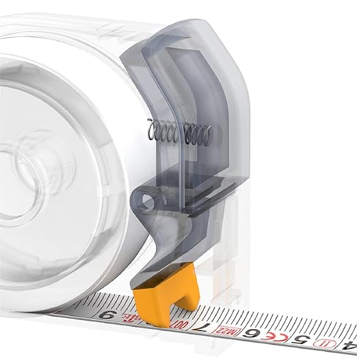 HOTO Self-Locking Tape Measure, Pocket-Size Retractable Measuring Tape