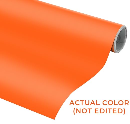 VViViD DECO65 Orange Matte Permanent Adhesive Craft Vinyl