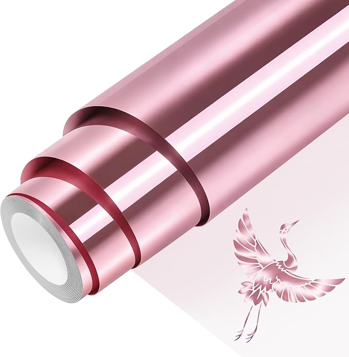 Rose Gold Metallic Foil Iron On Vinyl Roll