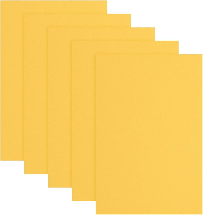 uxcell 5 Pcs Gold EVA A4 Foam Sheets Crafts, 12 x 8 Inch Foam Paper