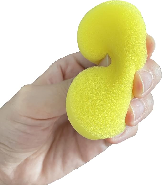 WAFJAMF 12 Pcs Round Painting Sponge 2.96 Inch Craft Clay Yellow | Pottery