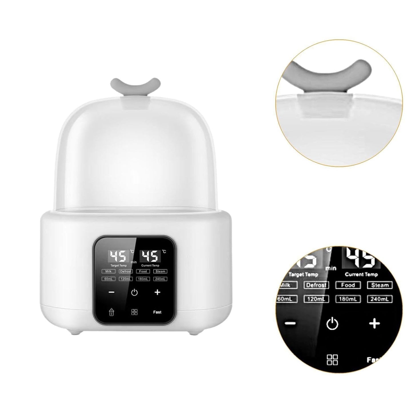 DYNWAVE Baby Bottles Warmer Bottle Sterilizer and Dryer Auto Resin Preheater Resin Supplies Milk Bottle Heater for Car Indoor Outdoor, White
