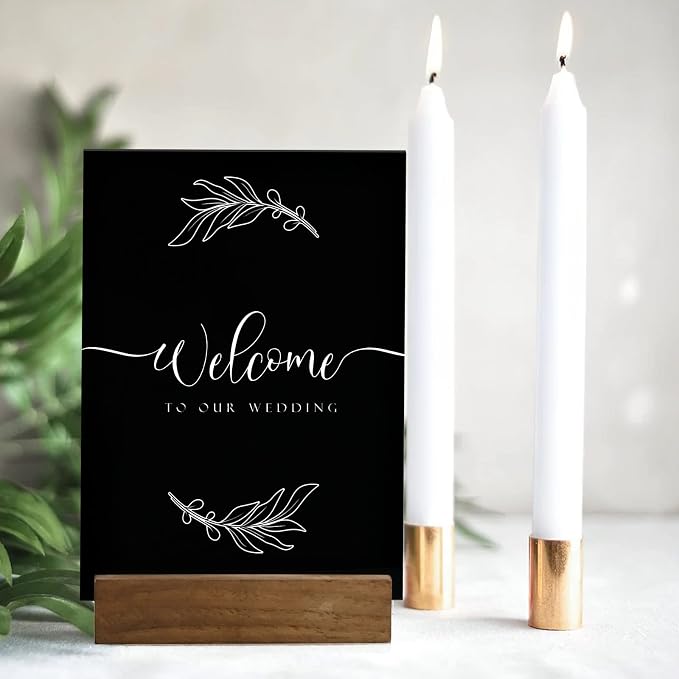 10 Pack Black Acrylic Sign Blanks