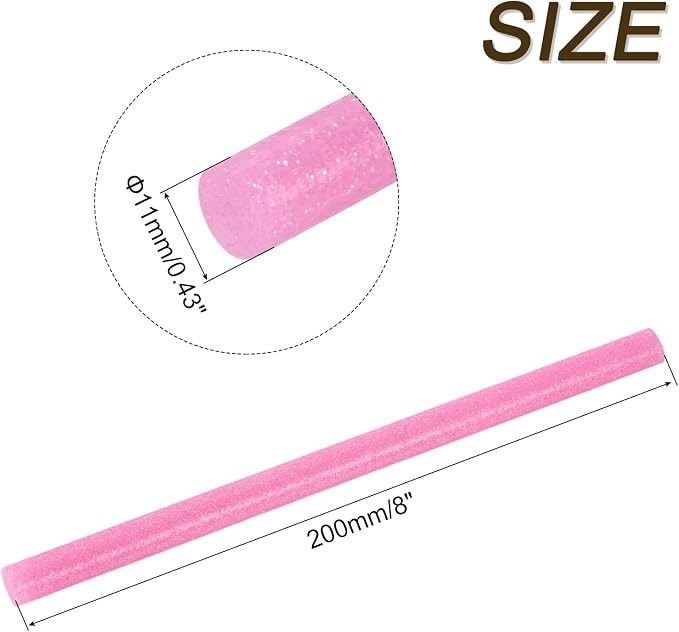uxcell 30pcs Full Size Hot Glue Gun Sticks 8-inch x 0.43-inch High Sticky Large