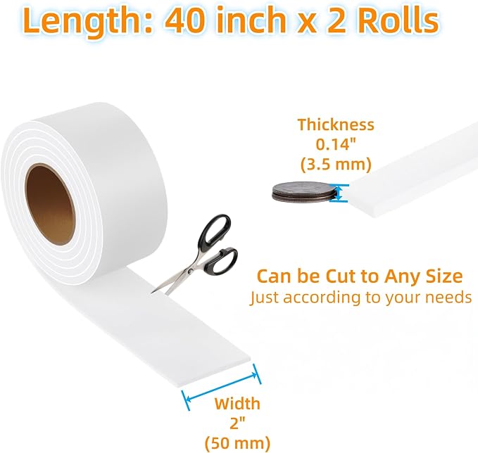Felt Strips with Adhesive Backing – Furnigear Heavy Duty Cuttable Felt Tape