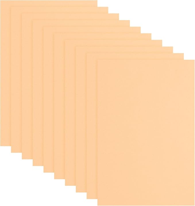 uxcell 10 Pcs Beige EVA A4 Foam Sheets Crafts, 12 x 8 Inch Foam Paper