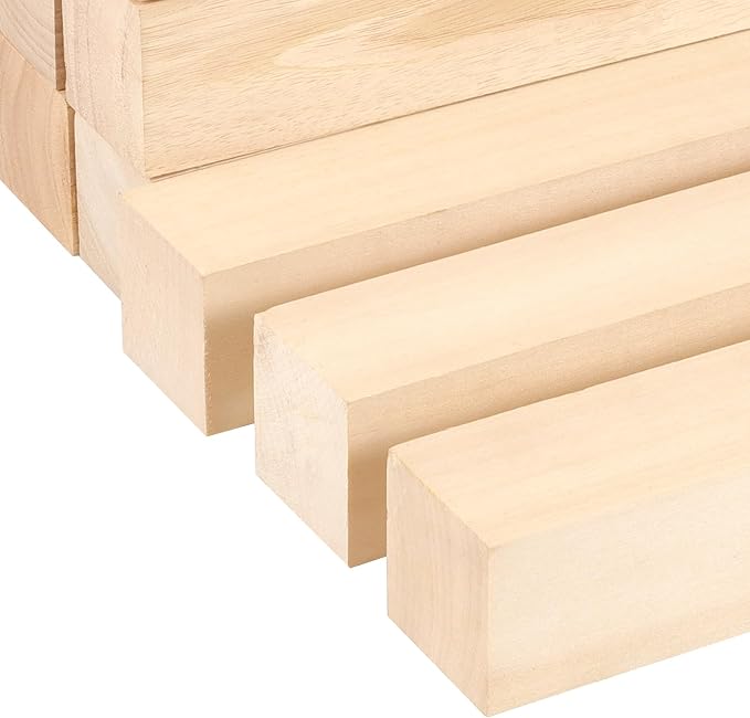 50 PCS Basswood Carving Blocks, Coloring Decorat