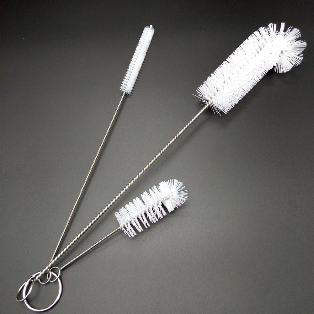 Living and Giving 3Pcs Set of Bottle Brush Flexible Cleaning Brushes Kitchen Nylon Multifunction Clean Brush Set