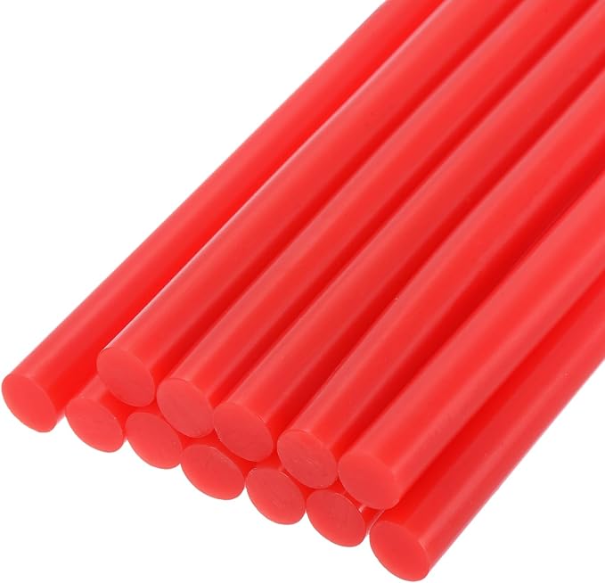 uxcell Mini Hot Glue Sticks for Glue Gun 11mm x 100mm Dark Red 12pcs