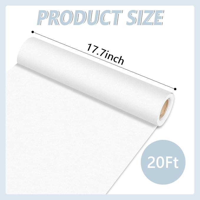 Qyeahkj White Bulletin Board Paper Roll White Bulletin Board Background Paper