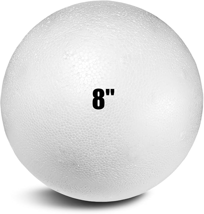 Styrofoam Balls 8 Inch, DIY Craft Giant Foam Ball