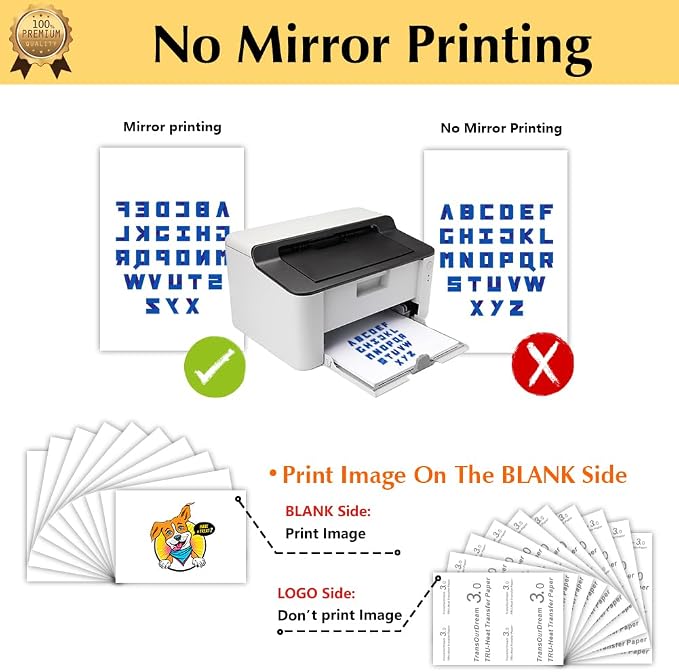 TransOurDream Iron on Heat Transfer Paper