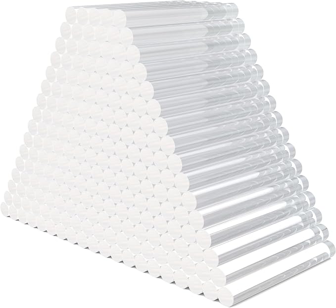 200 Pack Crystal Clear Hot Glue Sticks