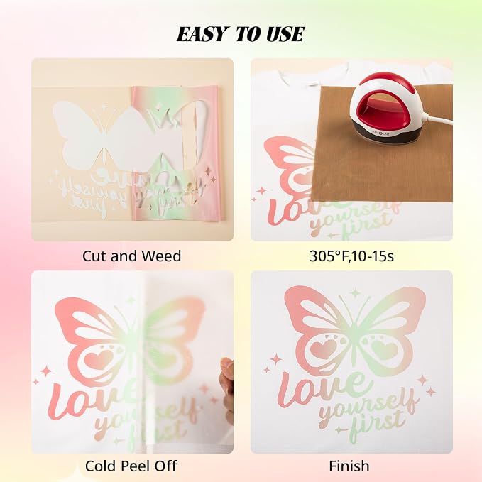 HTVRONT Gradient Heat Transfer Vinyl