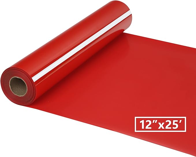 HTV Iron on Vinyl 12Inch by 25ft Roll HTV Heat Transfer Vinyl