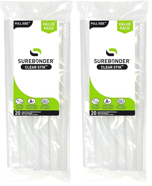 Surebonder Made in The USA All Purpose Stick Glue Sticks-All Temperature-Clear