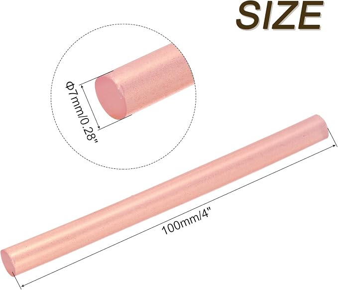 uxcell 30pcs 7mm x 100mm Mini Hot Glue Sticks