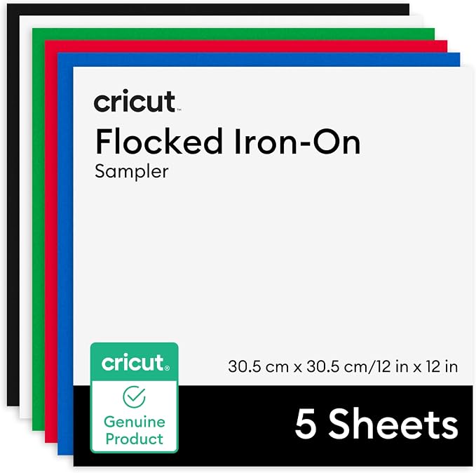 Cricut® Flocked Iron-On, Classics Sampler - 12 in x 12 in | HTV Heat Transfer
