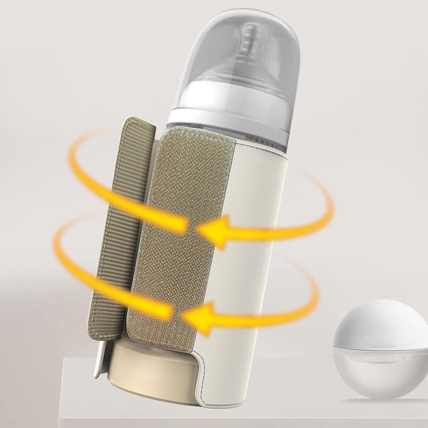 Bottle Warmer, Faster Heating Baby Milk Warmers for All Bottles with Accurate Temp Control Water Bath Tech and Auto Shut Off, Bottle Warmer for Breastmilk and Formula (8000mah)