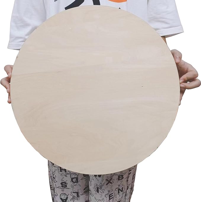 4 Pack Plywood Round Board for Crafts-18 x 18 Inch Circle Sheets