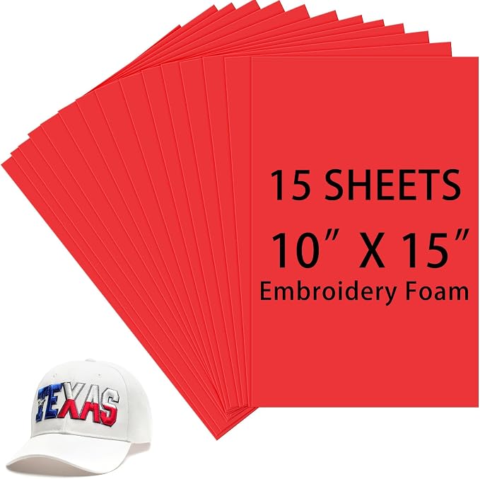 Innconee 15 Pcs Embroidery Foam 3mm Thick 10 x 15 Inch 3D Puffy EVA Foam Sheets