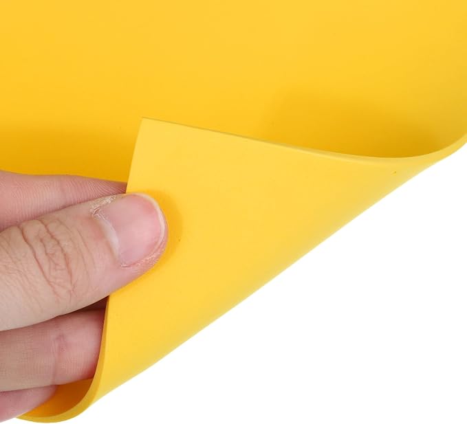 MECCANIXITY EVA Foam Sheets Gold Yellow 35.4 Inch x 19.7 Inch 2mm Thick Crafts