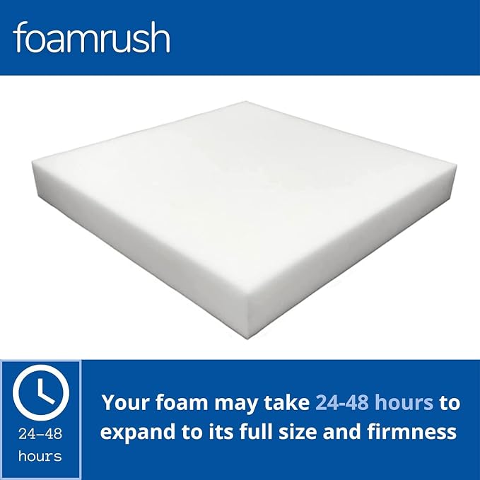 FoamRush 10" x 36" x 36" Premium Quality Upholstery Foam Cushion High Density