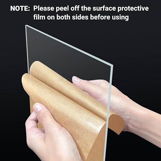 2 Pieces 20” x 24” Clear Acrylic Sheet Plexiglass