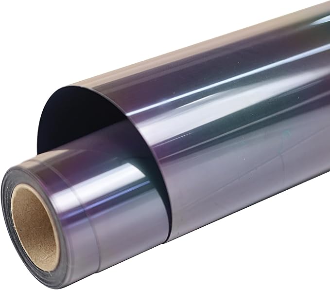 TUMIYA Heat Transfer Vinyl Reflective Rainbow HTV Roll, Reflective HTV Vinyl