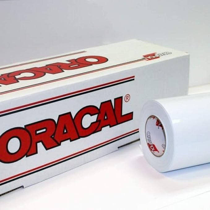 24" x 30 Ft Roll of Oracal 651 White Vinyl