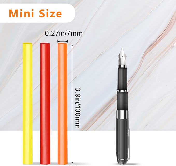 Manarty Colored Hot Glue Stick, Adhesive EVA Glue Sticks