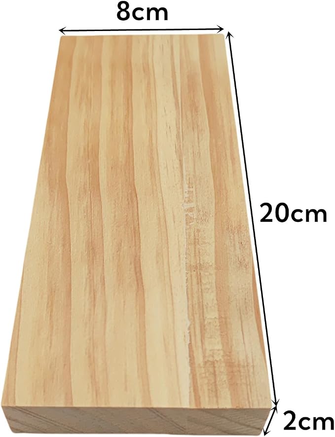 6PCS Rectangle Wood Boards Unfinished Wood Blocks