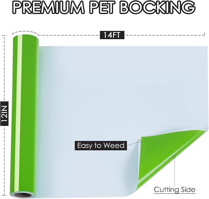 TORC Apple Green Permanent Vinyl 12" x 14 FT Glossy Green Adhesive Vinyl Roll