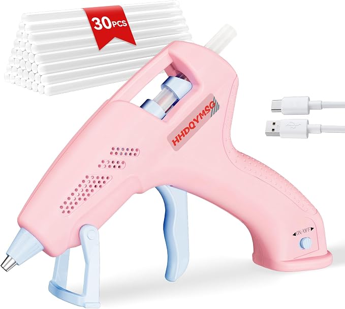 Cordless Hot Glue Gun, 20W Hot Glue Gun