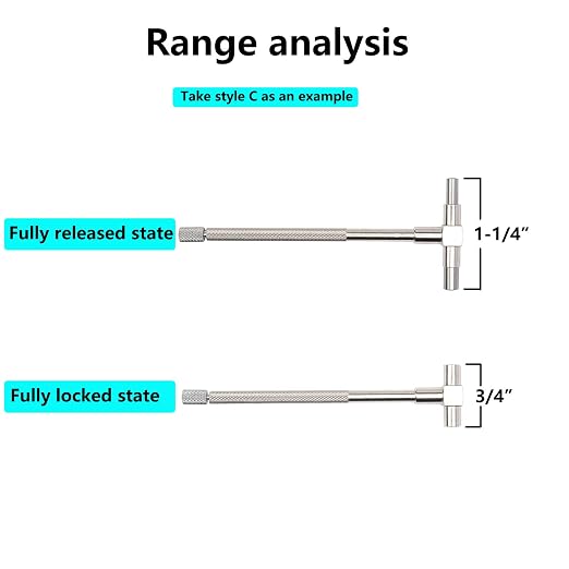 Beslands 6 Pc Telescoping Gage Set, 5/16"