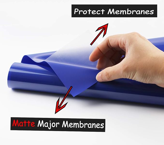 guangyintong Heat Transfer Vinyl Blue HTV Rolls, Matte Surface PVC Material